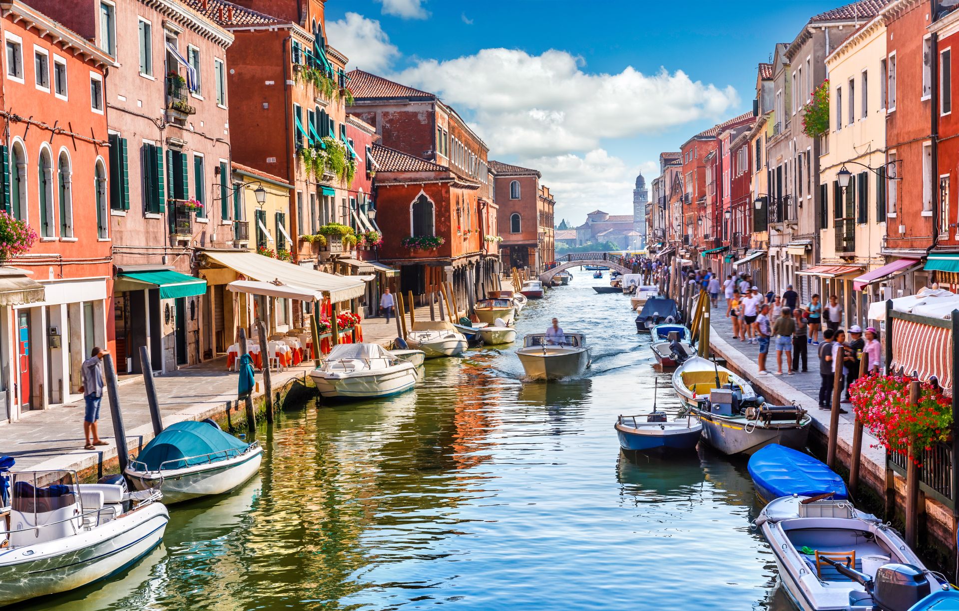 Island Murano in Venice Italy.